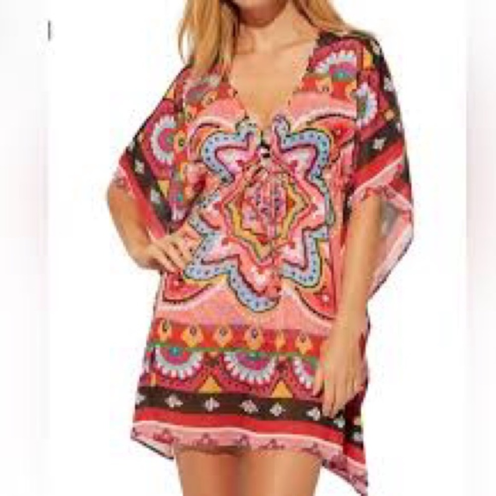 The Bohemian Caftan Swim Cover-Up by Bleu Rod Beattie